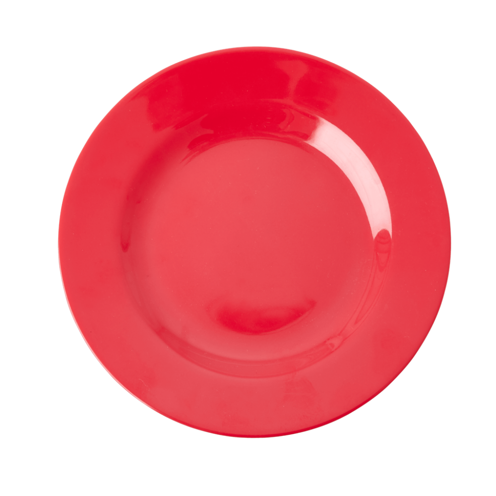 Red Kiss Melamine Side Plate or Kids Plate Rice DK